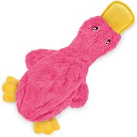 Pink Interactive Squeaky Duck Dog Toy With Crinkle Material For Playtime, Chewing, And Pet Entertainment (Option: Light Pink)
