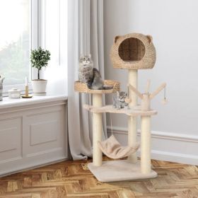 Five-story cat tree with hammock (Option: Default title)