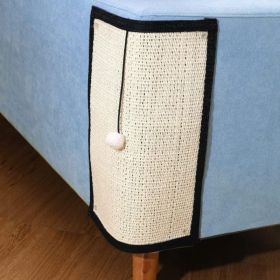 Cat Scratch Pad, Natural Sisal, Furniture (Option: White)